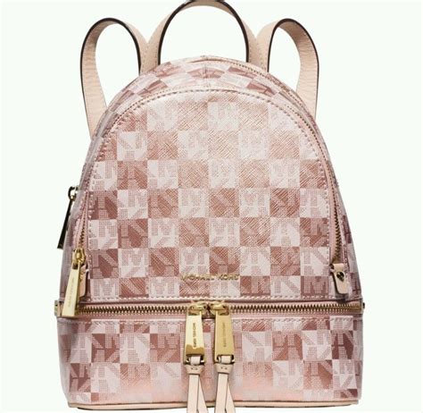 michael kors backpack rose gold.